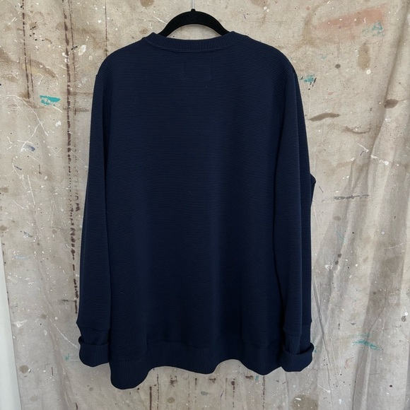 Addison Bay Active Rib Zip Everyday Crewneck Sweatshirt - Picture 4 of 5